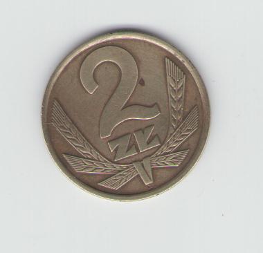  2 Zloty Polen 1976   