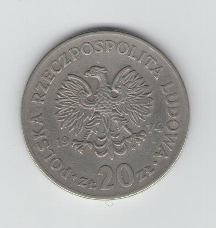  20 Zloty Polen 1974   