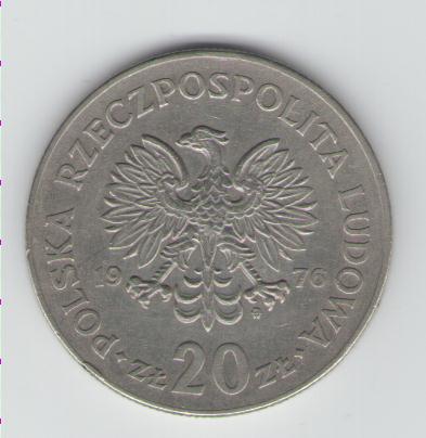  20 Zloty Polen 1976   