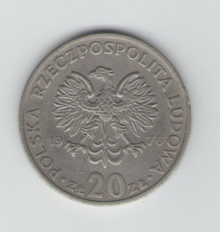  20 Zloty Polen 1976   