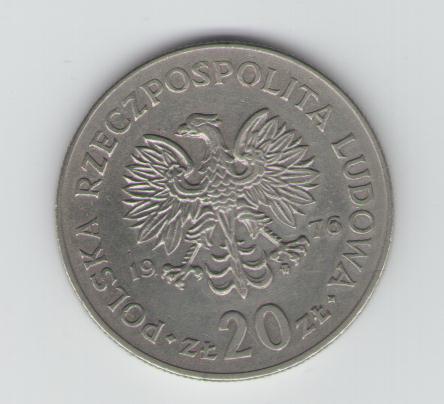  20 Zloty Polen 1976   