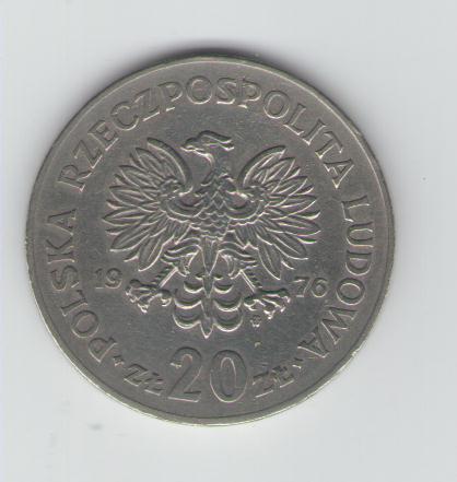  20 Zloty Polen 1976   