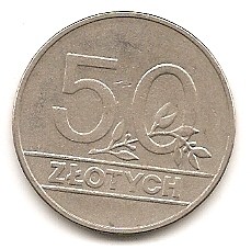  Polen 50 Zloty 1990 #411   