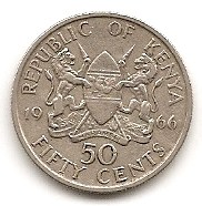  Kenia 50 Cents 1966 #422   