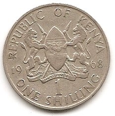  Kenia 1 schilling 1968 #422   