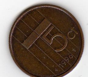  Niederlande 5 Cent 1996   