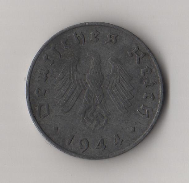  Drittes Reich 10 Reichspfennig 1944 -A- (3) Zink Jaeger 371.   