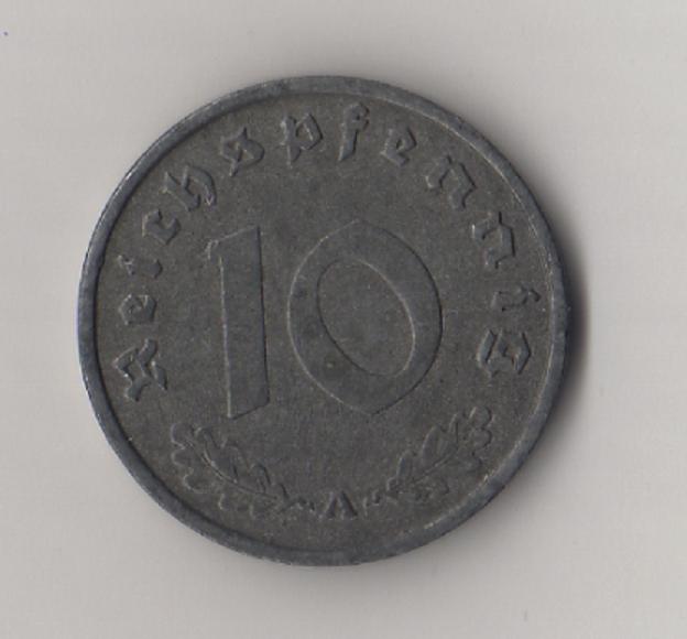  Drittes Reich 10 Reichspfennig 1941 -A- Zink Jaeger 371.   