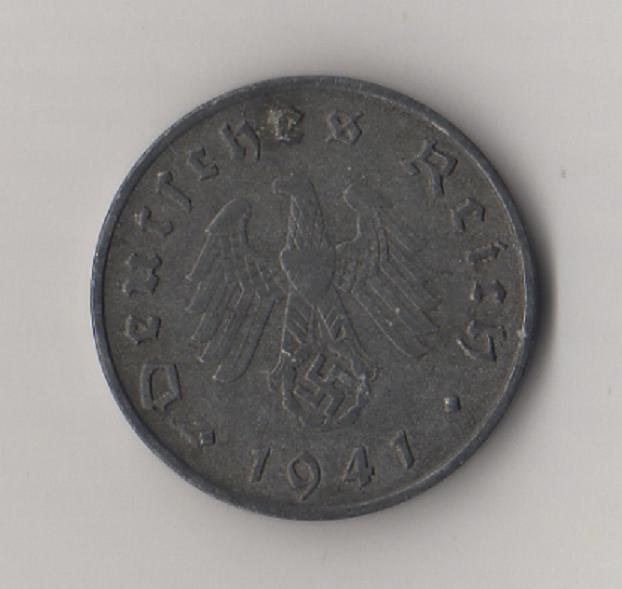  Drittes Reich 10 Reichspfennig 1941 -A- Zink Jaeger 371.   