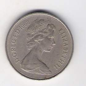 Grossbritannien 10 New Pence 1968 K-N  Schön Nr.405   
