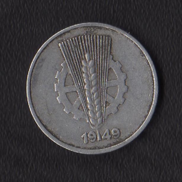  DDR 10 Pfennig 1949 -A- Jaeger 1503.   