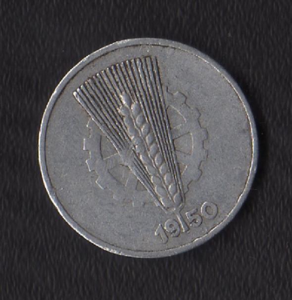  DDR 10 Pfennig 1950 -A- Jaeger 1503.   