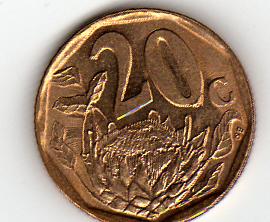  Südafrika 20 Cents 1997   