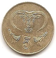  Zypern 5 Cent 2001 #436   