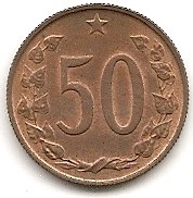  Tschechoslowakei 50 Heller 1965 #444   