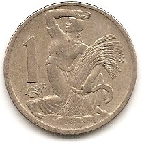  Tschechoslowakei 1 Krona 1923 #444   