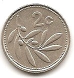  Malta 2 Cent 1991 #453   