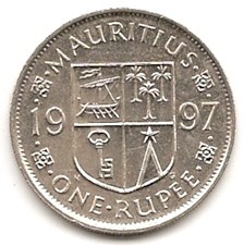  Mauritius 1 Rupee 1997 #461   