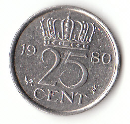  25 Cent niederlande 1980 (D042)   